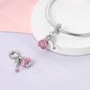 925 Silver Colorful Charms Beads Pumpkin Carriage Windmill Clown Dangle Bracelet Women Jewelry DIY Gift