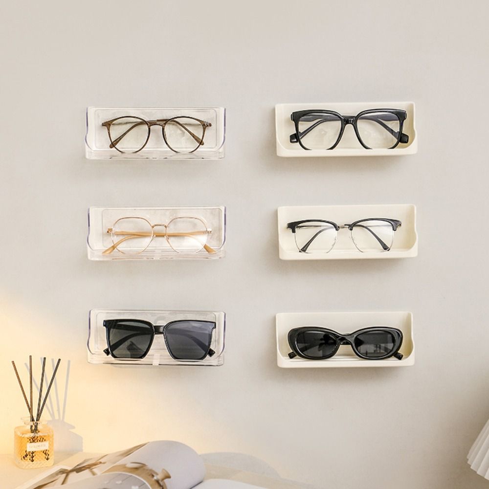 Multifunctional Glasses Storage Holder Punch-Free Eyeglass Organization Stand Rack