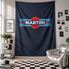 Wall TapestryMartini Racing Art Hanging Cloth Decorative Background Cover for Room Decoration