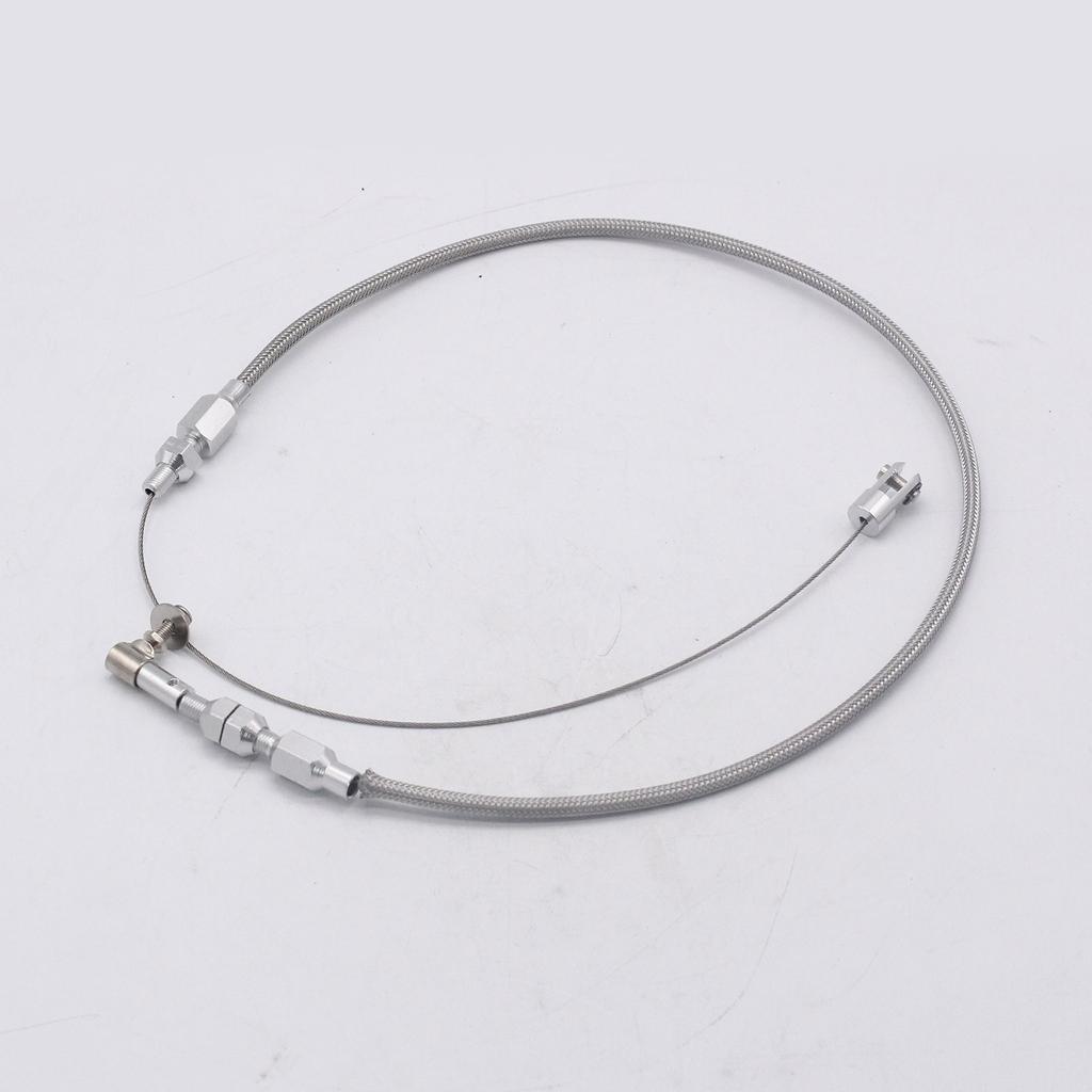 Steel Braided Throttle Cable 24'' Universal Car Accelerator Throttle Cable Car Accessories