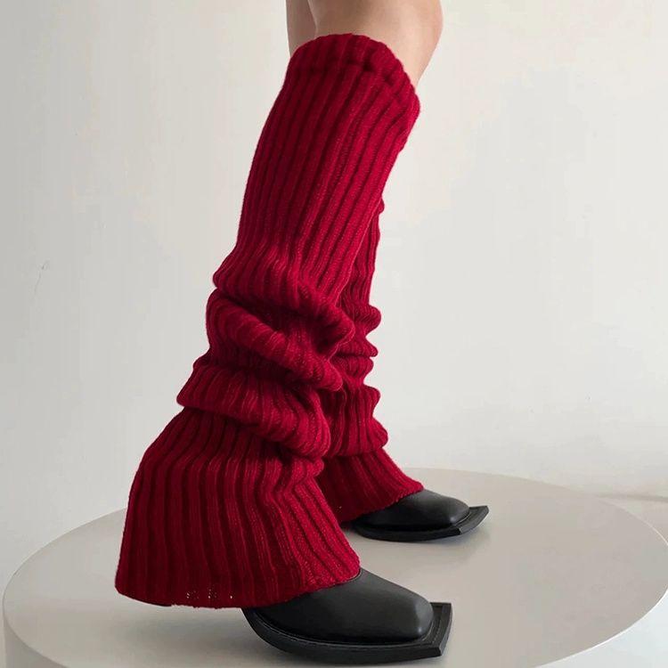 Ballettstil Herbst Überknie-Stulpen Japanischer JK Preppy Stil Herbst Winter Warme Slouch-Socken Damen