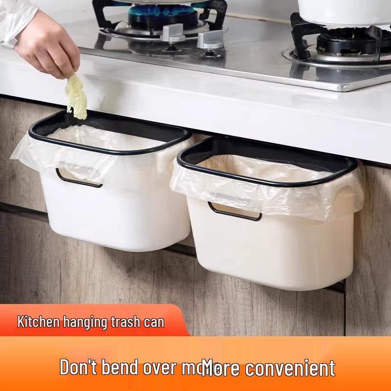 Wall-Mounted Hanging Trash Can for Home or Dorms