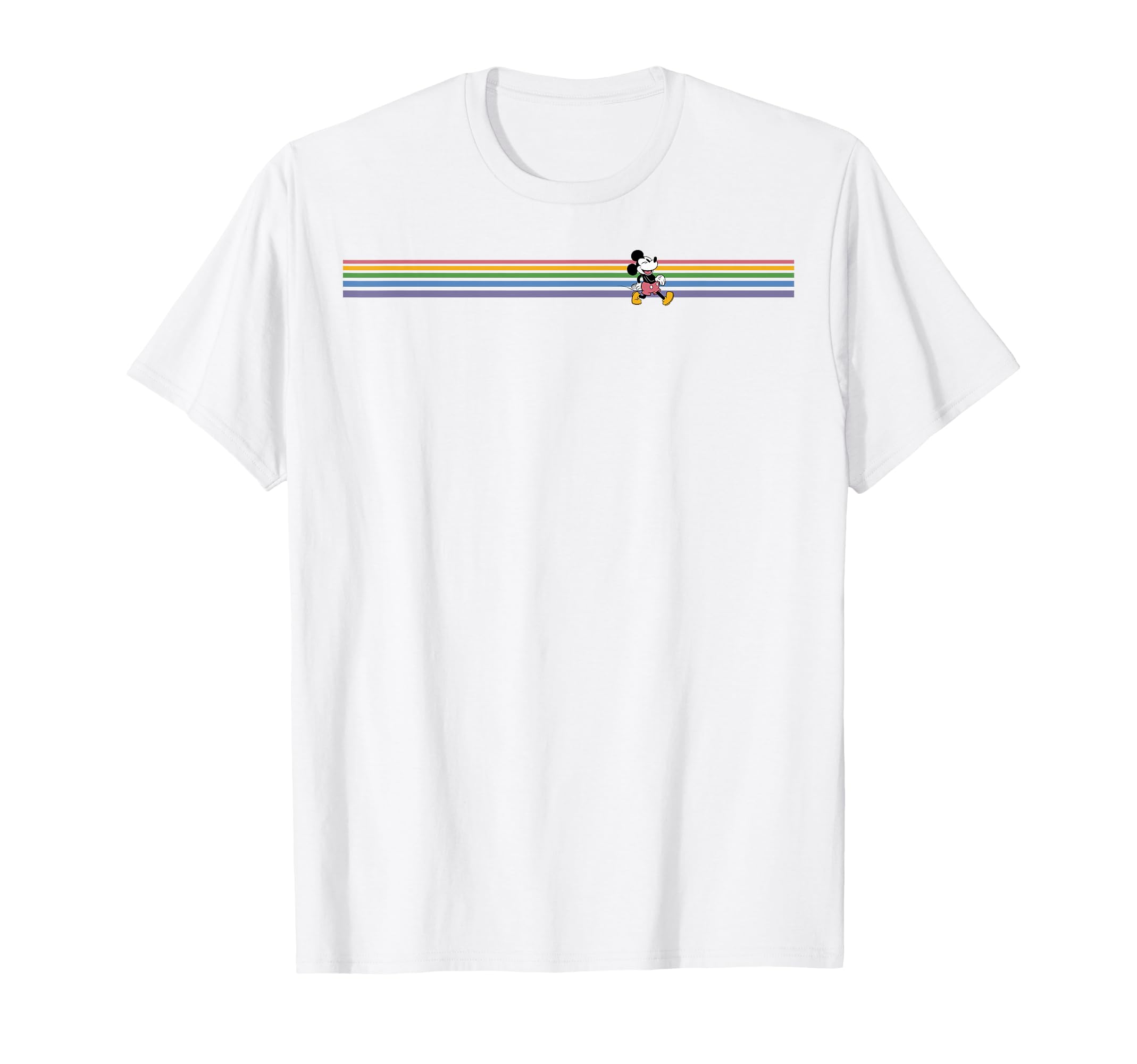 Disney Mickey and Friends Rainbow Panel T-Shirt