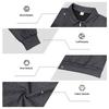 TikTok Men's Jacquard Polo Shirt: Casual Loose-Fit Hoodie with Lapel and Long Sleeves