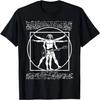 Da Vinci Vitruvian Man Bass Guitar Player - Bass Guitarist T-Shirt