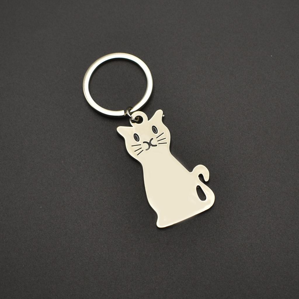 Customized Metal Keychain, Personalized , House Button, Car Keychain