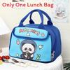 Kids Lunch Bag With Material And Big Storage For School Featuring Fun Cartoon Style
