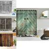 Versatile And Stylish 3d Print Fabric Rustic Wood Shower Curtain Set For Every Home
