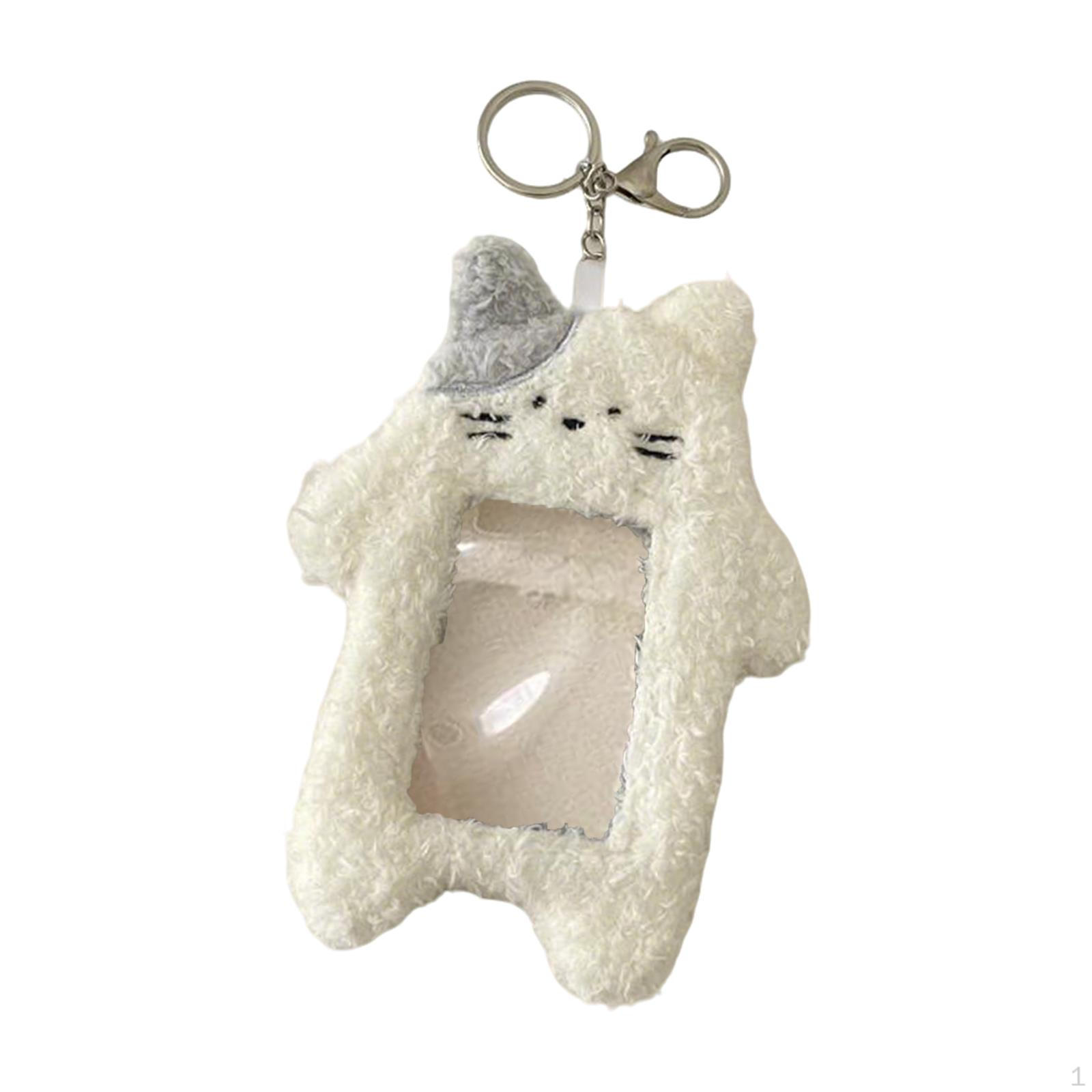 

Card Holder Animal Soft Cover Hanging Display Bag Multipurpose Accessory Delicate білий