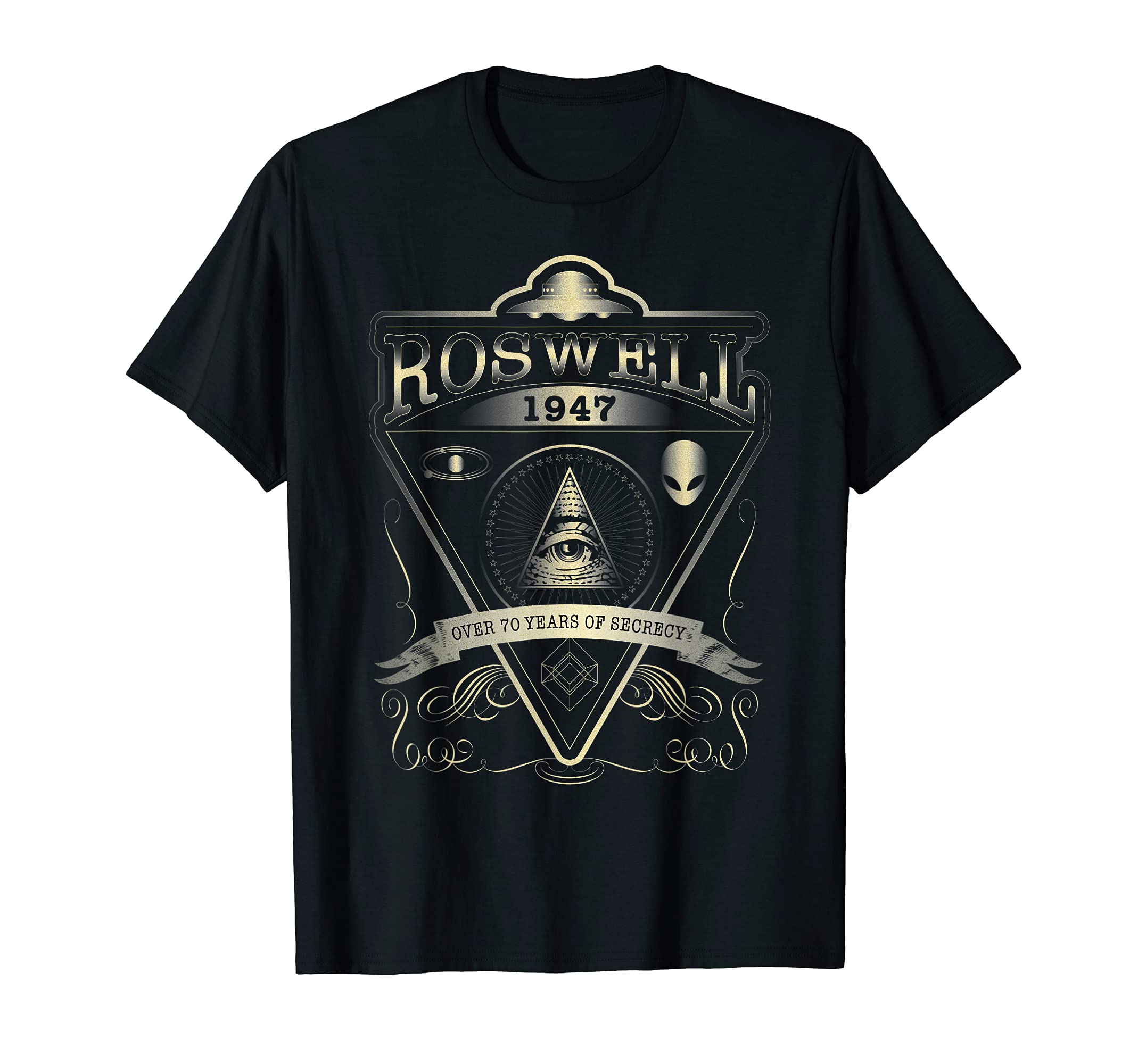 

Area 51 Roswell 1947 Alien Vintage Retro UFO Design, T-Shirt