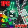 3/4/5FT RGB IP67 Waterproof Bendable Remote Control Multi-color Super Bright Flagpole Lamp Light LED Whip Light for SUV ATV UTV RZR