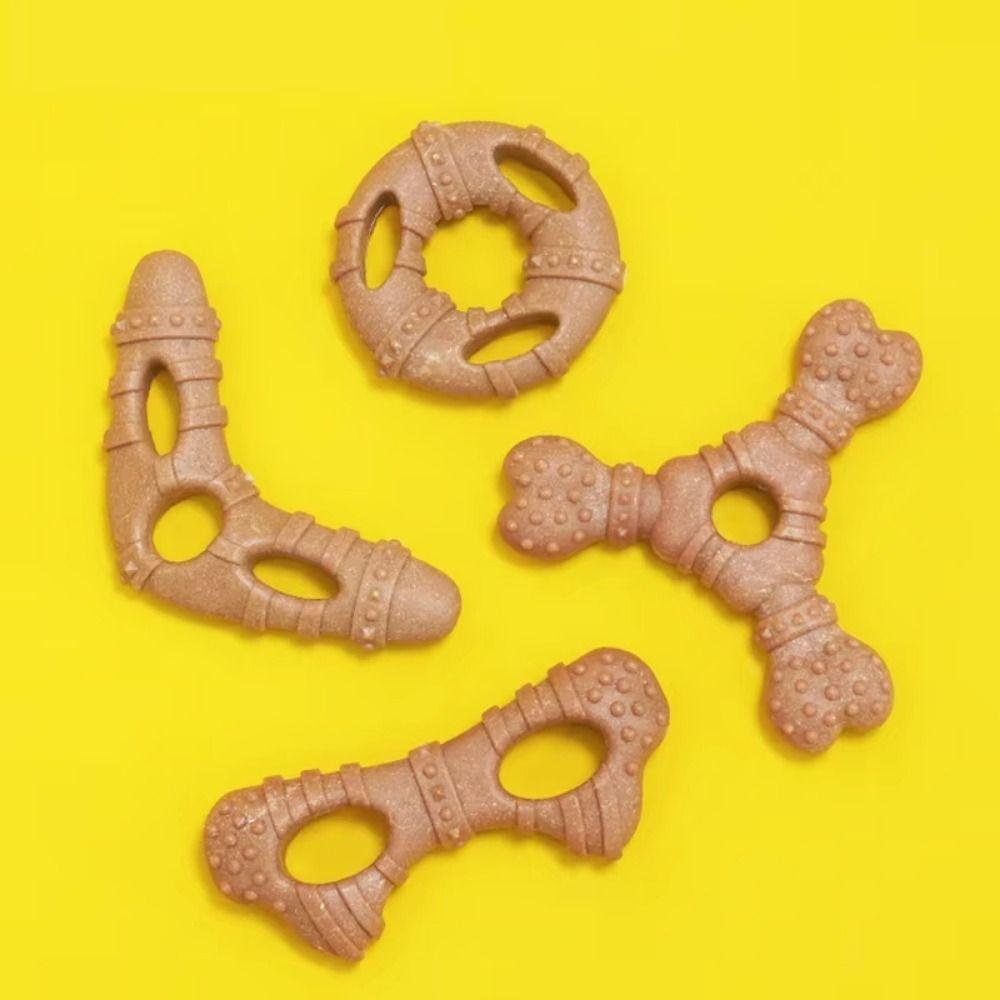 Teeth Cleaning Dog Chewing Toy Natural Non-Toxic Durable Chew Stick Imitation Bone Dog Toy Bone-Like Shape Wear Resistant Bite