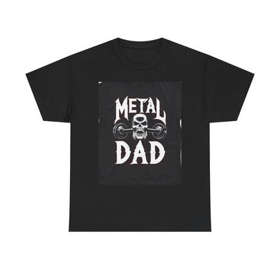 Metal Dad Heavy Cotton Tee - Music Lover Apparel
