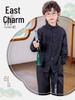 Boys' Chinese Style Hanfu Set - Spring/Autumn Shirt & Outfit for Performances and Formal Events