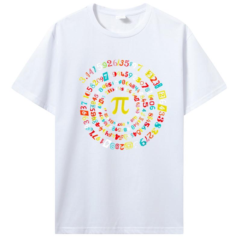 Lustiges Pi-Tag-Shirt Spirale Pi Mathe T-Shirt Für Pi-Tag 3.14 T-Shirt Oberteil T-Shirt Angepasste Baumwoll-Tops T-Shirt Einfacher Stil Für Männer