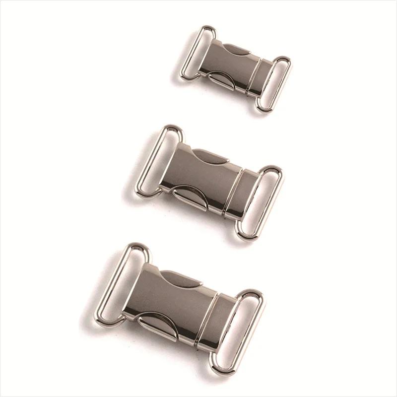 1pc Quick Side Release Buckles Metal Leather Bag Backpack Purse Strap Webbing Belt Clasp Lock DIY Repair Supplies