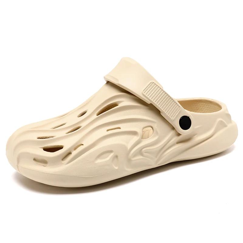 Sommer-Strand-Hausschuhe Herren 2024 Herren Sommer-Clogs für Herren Outdoor-Pantoletten Herren Gartenschuhe Männliche Sommer-Clogs