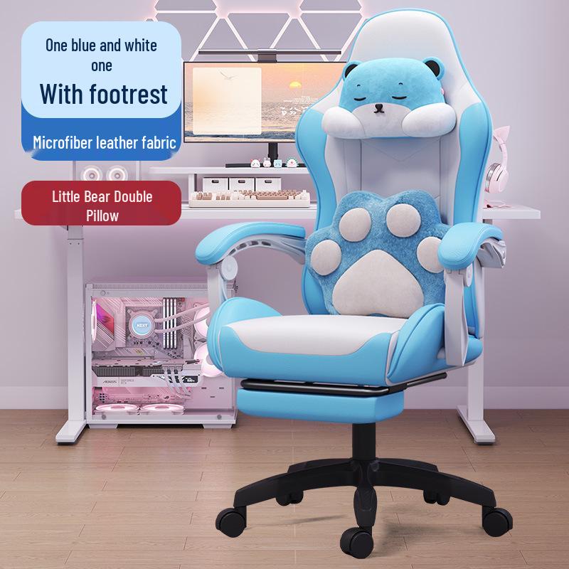 Ergonomic Reclining E-sports Chair 835A - Adjustable, Comfortable Swivel Gaming Seat for Extended Sitting