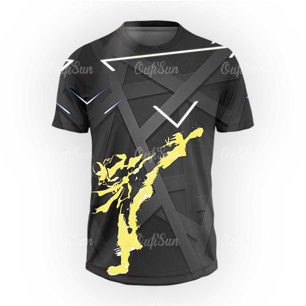 

Японская тренировочная футболка, мужская футболка с 3D принтом каратэ, большой размер, с короткими рукавами, высококачественная спортивная одежда, мужской быстросохнущий топ 6XL