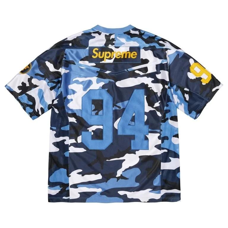 Supreme x Nike Fußballtrikot Blau Camo