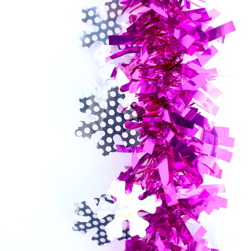 Christmas Tinsel Birthday Scene Layout Party Supplies Snowflake Garlands 2PC Wedding Decor