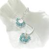 Elegant Blue Crystal Tassel Dangle Earrings for Women