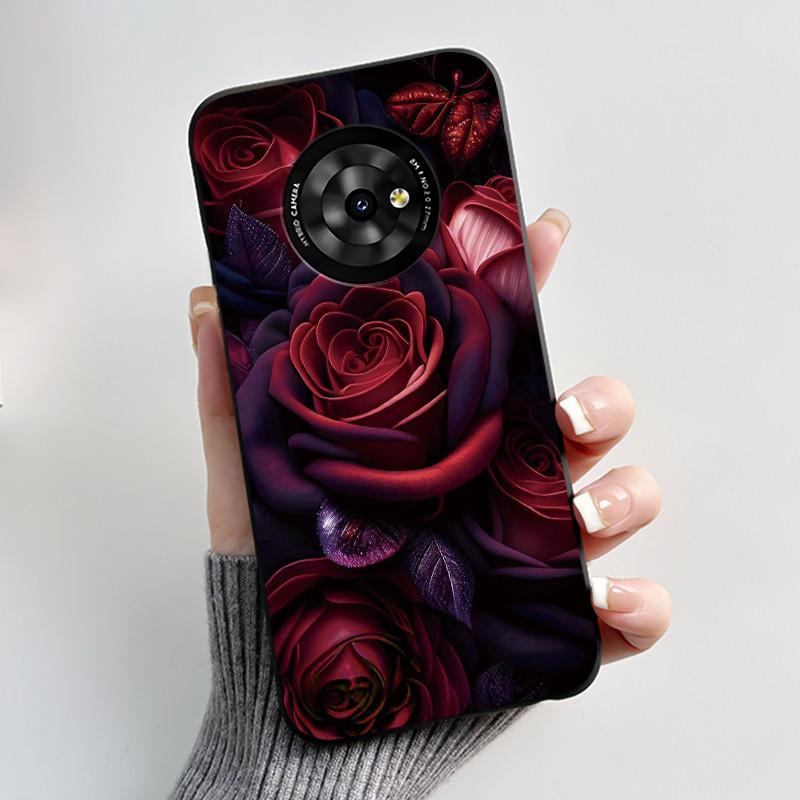 Casing For TCL Suixuetang M1 / OneTouch T615N Phone Case Luxury Dragon Cute Cool Boys Girls Soft Silicone Back Cover Black Shell