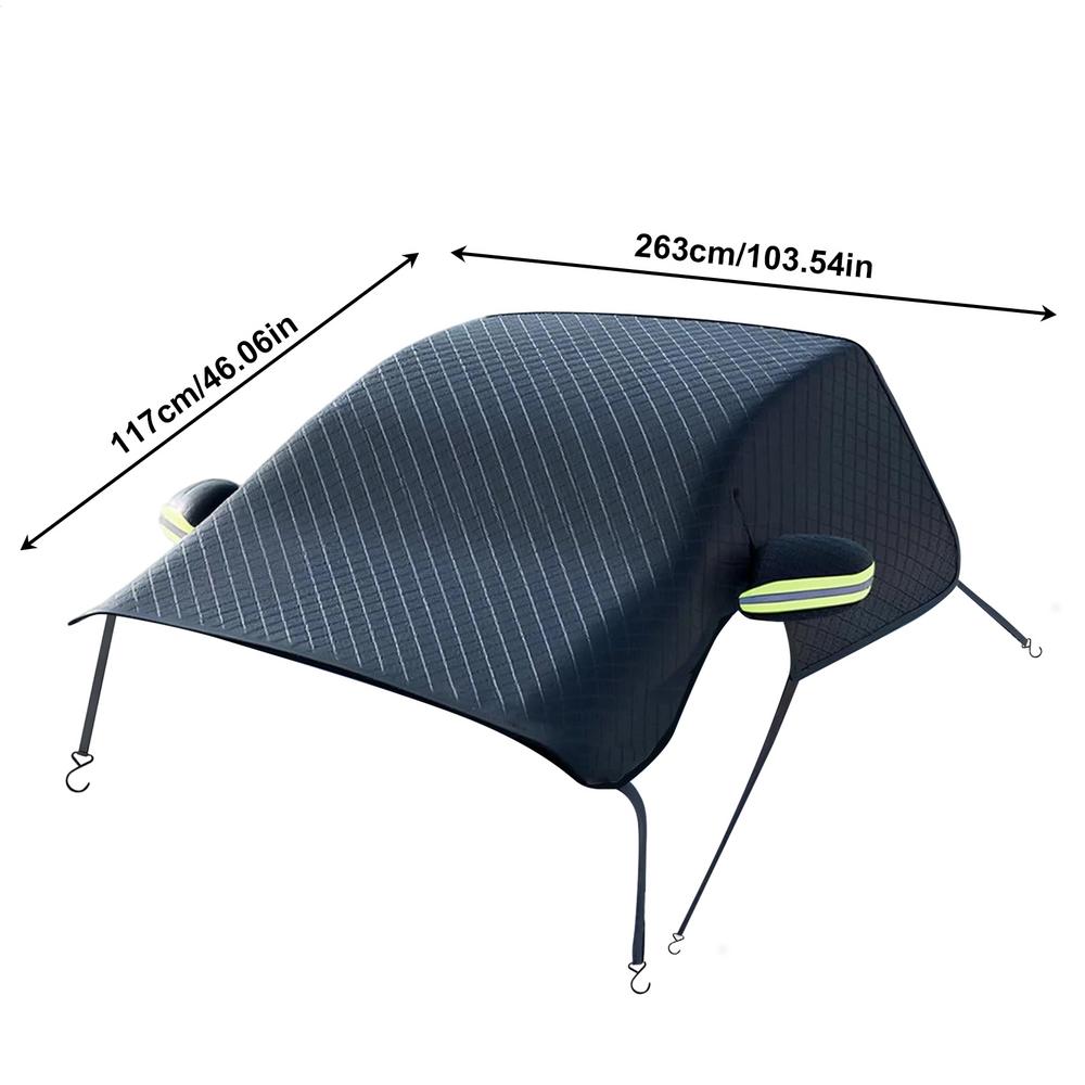 

Auto Windshield Snow Cover 263x117cm Heavy Duty Waterproof Protector Weatherproof Glass Sun Visor Anti Freeze Car Accessories