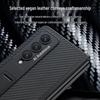 Samsung Fold4 Leather Stand Case - Creative, Foldable, Drop-proof Design