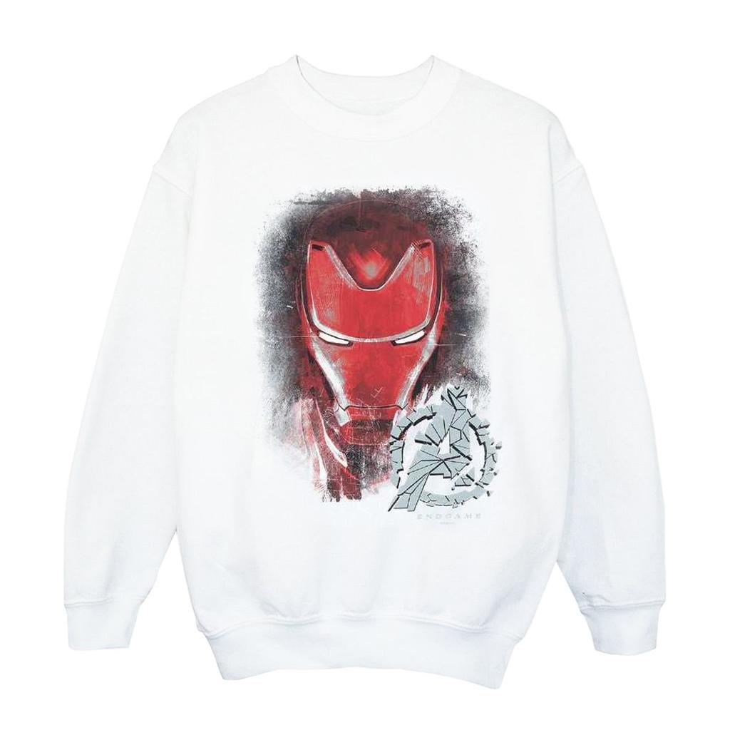 Marvel Boys Avengers Endgame Iron Man Brushed Sweatshirt