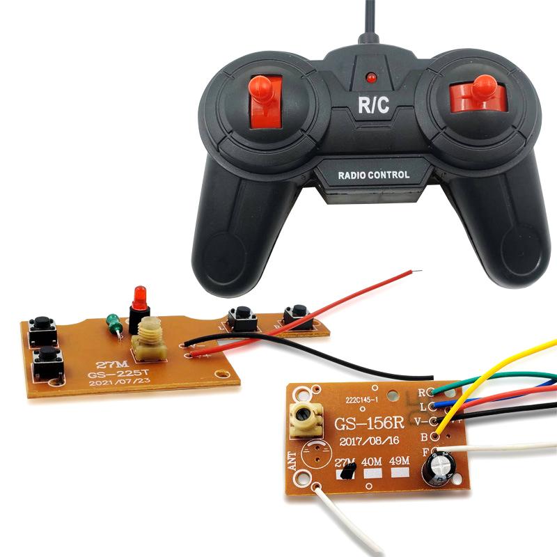 1 Set Car Accessories 27Mhz Circuit 4Ch Rc Remote Control Pcb Transmitter And Receiver Board With Antenna Radio System