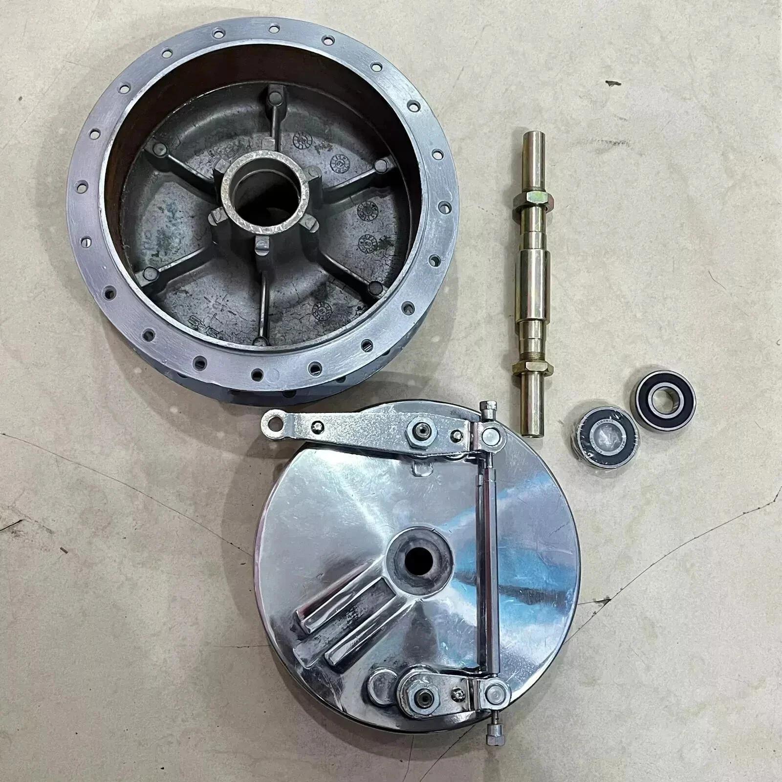For Royal Enfield Bullet 350Twin Leading Shoe 7   Front Brake Drum Hub Assembly
