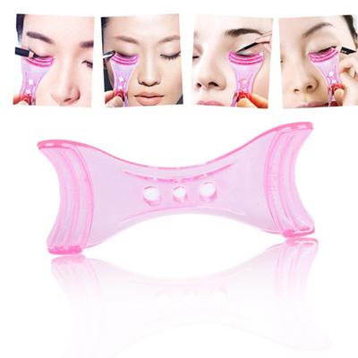 3 In 1 Mascara Shield Guard Eyelash Comb Applicator Guide Card Makeup Tool