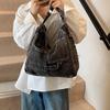Borsa a Spalla in Denim di Grande Capacità Borsa a Tracolla Versatile Borsa Hobo Sling alla Moda Borsa