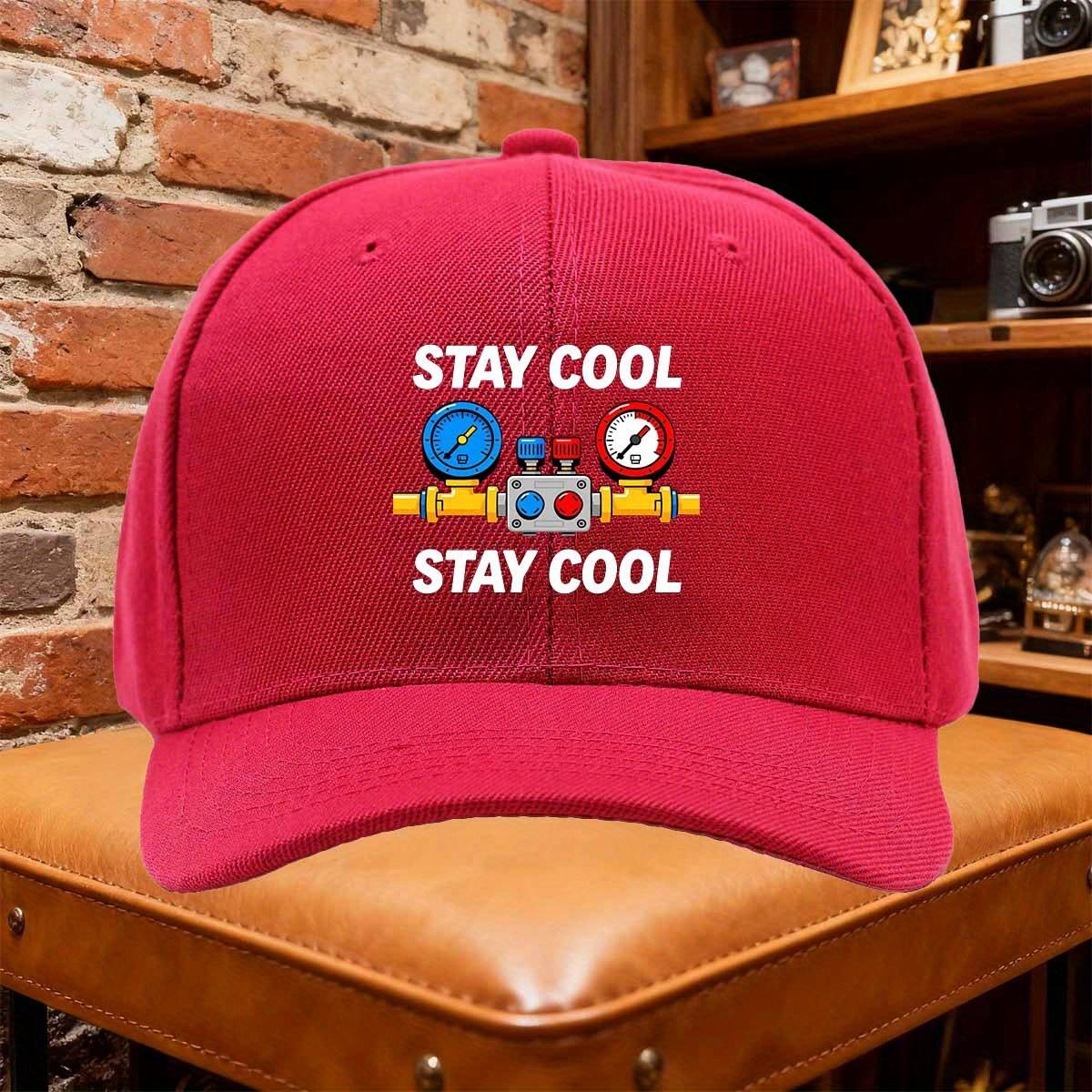HVAC Technician Hat with Stay Cool Im an HVAC Tech Text Adjustable Lightweight Trucker Cap for HVAC Professionals Funny Un 1pc