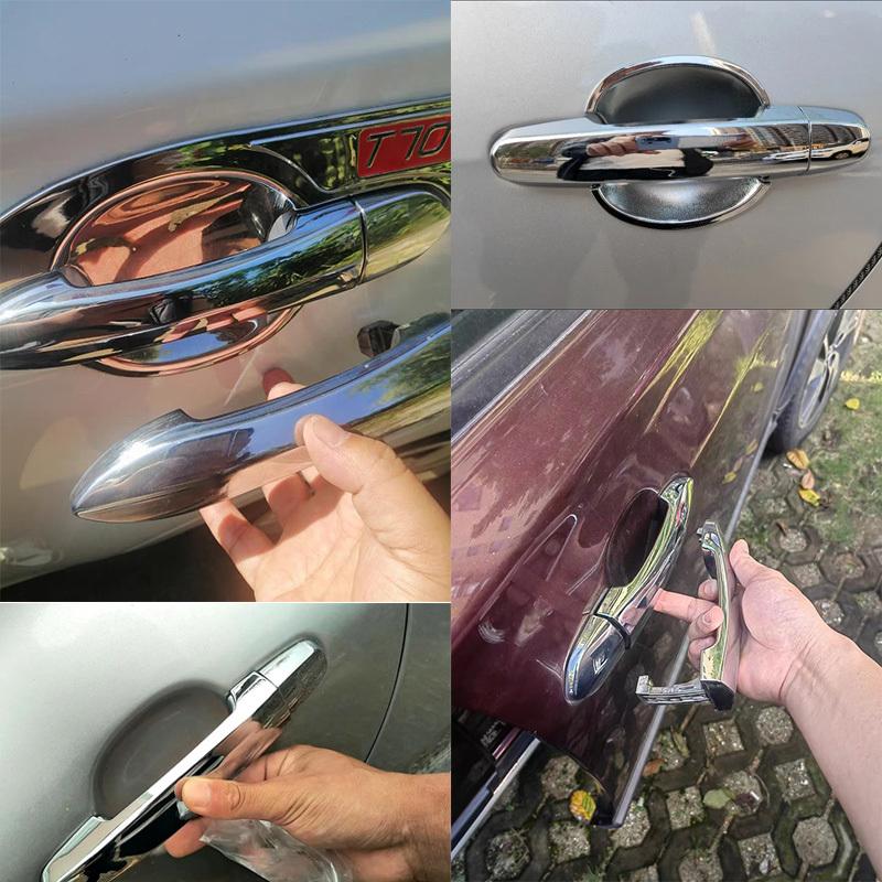 Car Door Handle Cover For Dodge Ram Pickup DS1500 2500 3500 4000 2009~2018 Chrome Smart Handle Cover Exterior Styling Accessorie
