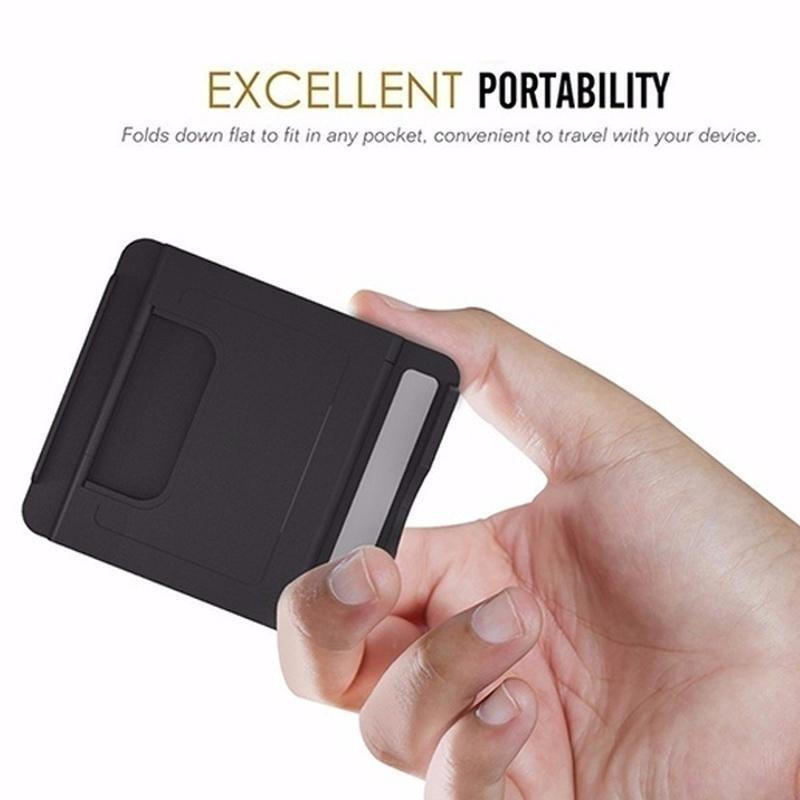 Mini Creative Portable Universal Folding Plastic Phone HolderPortable Tablet Holder Adjustable Flexible Folding Lazy Desktop Mobile Phone Stand Mount