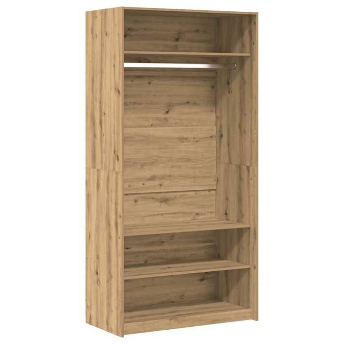 VidaXL Garde-robe chêne artisanal 100x50x200 cm bois d'ingénierie, armoire de rangement, organisateur de garde-robe, 3318625