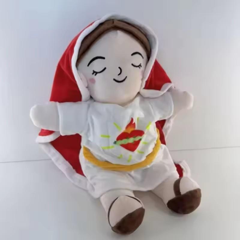 New 2026 Jesus toy doll with relaxing music and breathing sounds, sleep companion toy with lights and sounds, children's holiday