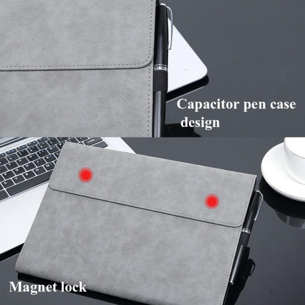 Tablet Case For Microsoft Surface Pro 7/6/5/4 Magnetic Clasp Folding Stand PU Leather Cover