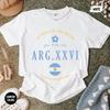 Tricou Fotbal Argentina ARG XXVI, Tricou Fotbal Vintage, Tricou Grafic Comfort Colors, Cadou Fan Argentina Cupa Mondială 2026, Tricou Albiceleste
