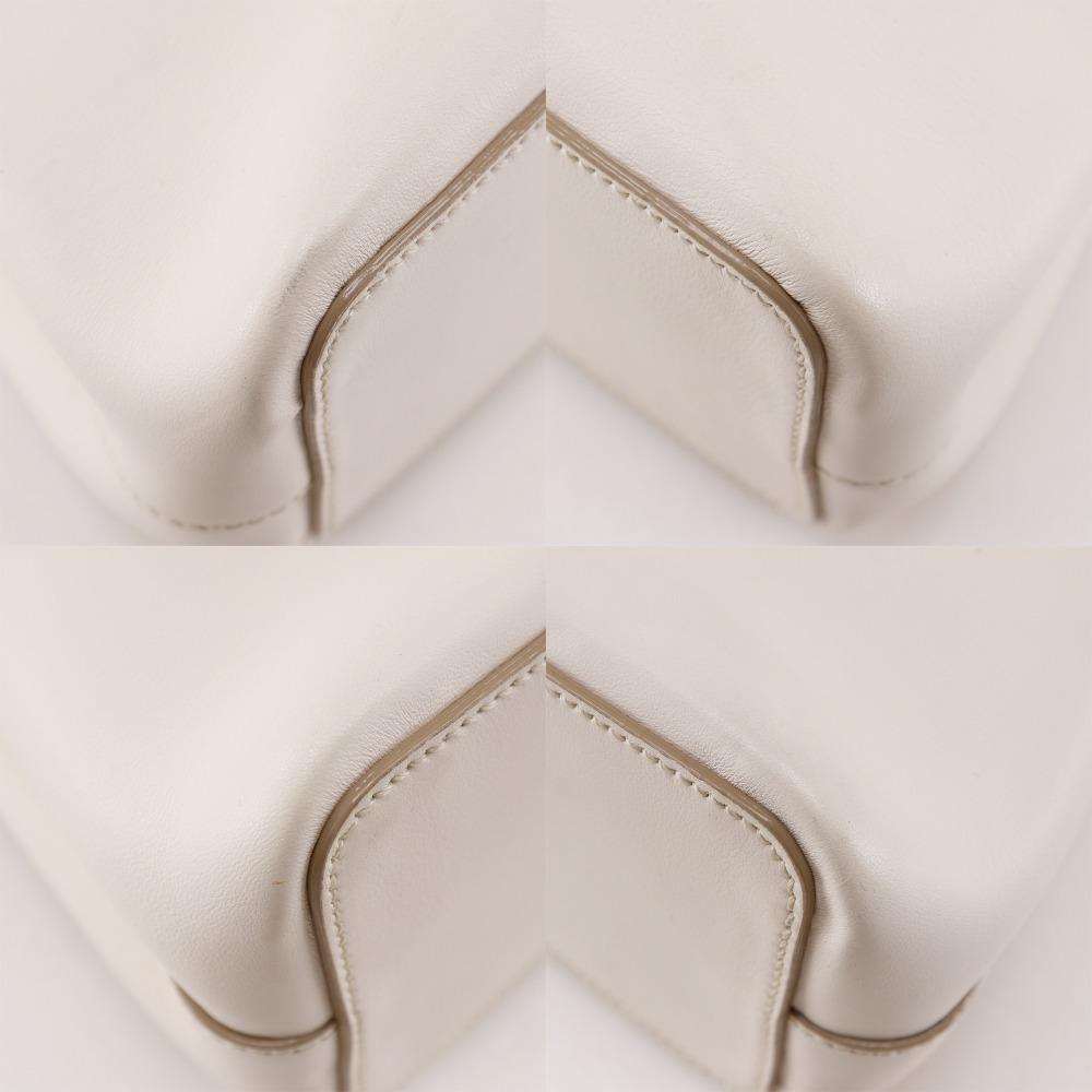 Bally Janelle Handbag JORAH 2WAYShoulder White / Blue Leather Women Used