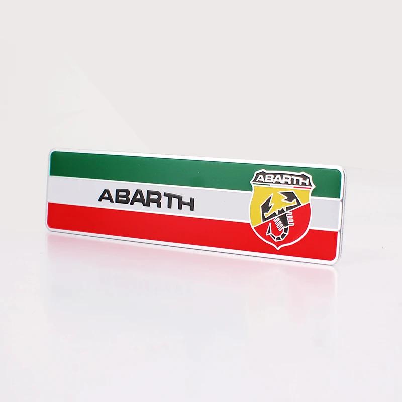 1Pc Car Metal Emblem Sticker Auto Trunk Decorate Decal Accessories For Abarth 500 Pulse Panda Tipo Strada 600 500L Mobi Doblo