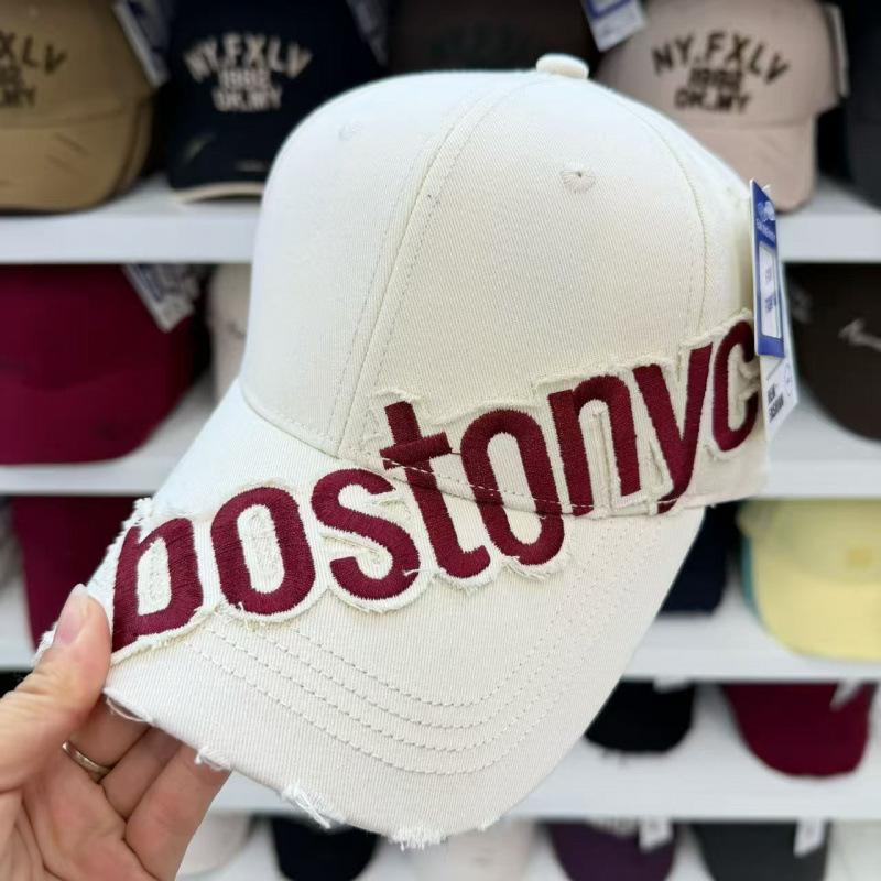 Wide Brim Baseball Cap Children S Outdoor Versatile Face Small Enlarged And Deepened Large Head Circumference Peaked Cap Men грязно-белый