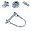 Safety Coupler Pin 4.5x40mm Replacement Accessory Quick Release Zinc Alloy for Boat Trailer Easily