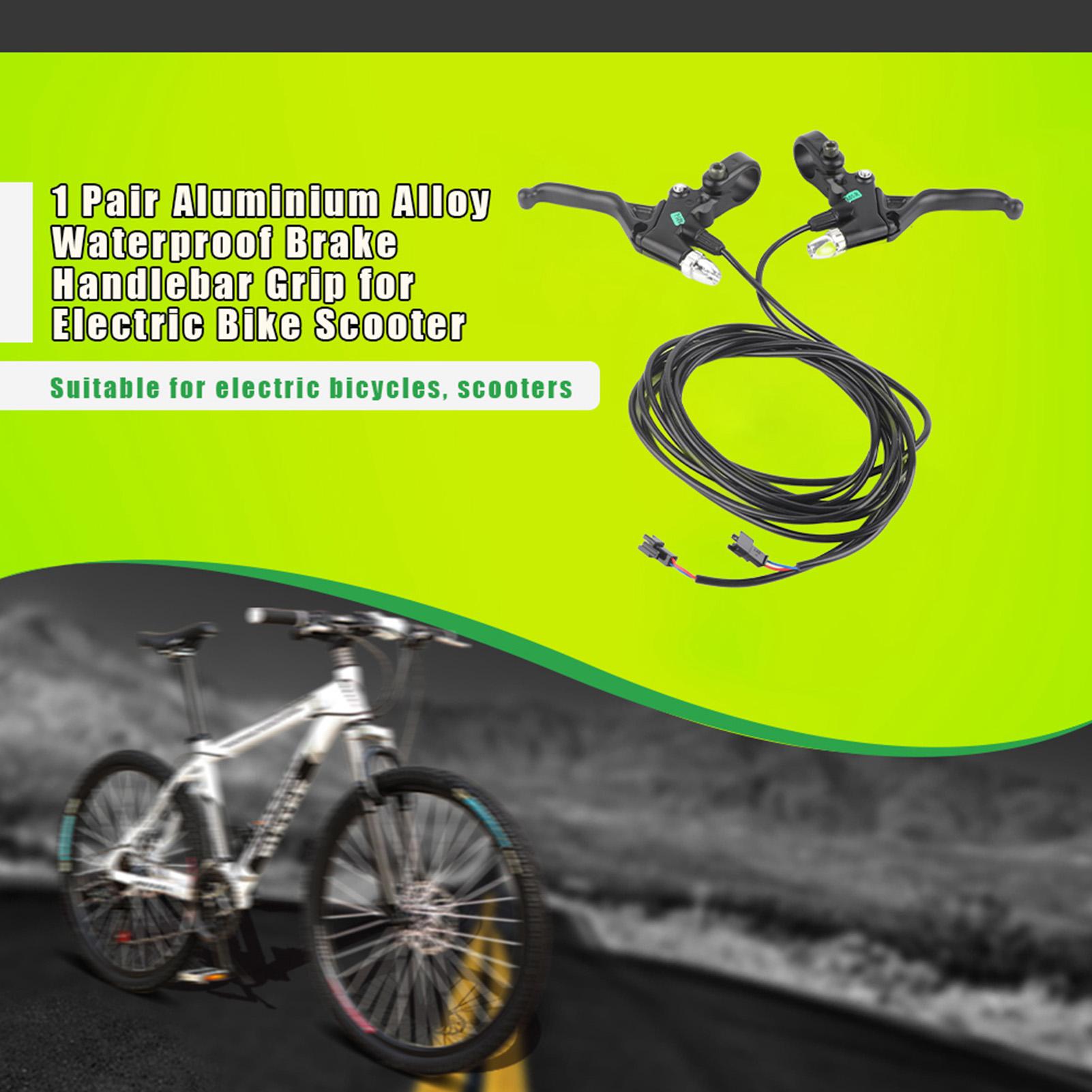 

1 Pair Aluminium Alloy Waterproof Brake Handlebar Grip for Electric Bike Scooter
