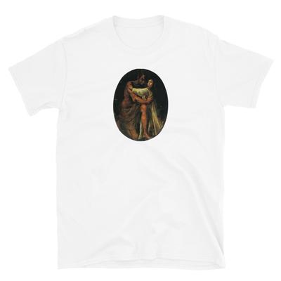 SARA AND THE DEVIL TAROT CARD CLASSIC ART PRINTED TSHIRT Unisex T-Shirt