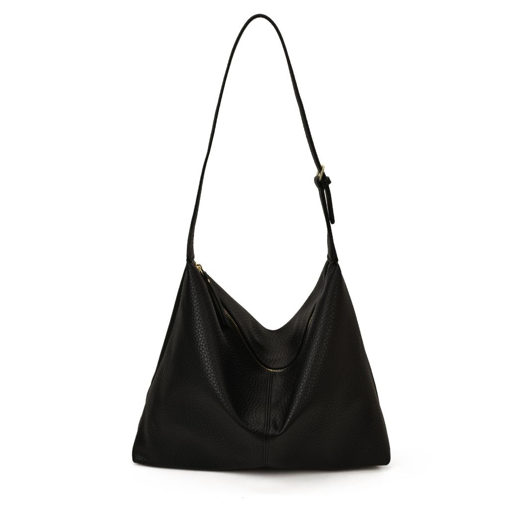 Retro bag women's large-capacity autumn and winter versatile casual shoulder bag textured commuter tote bag