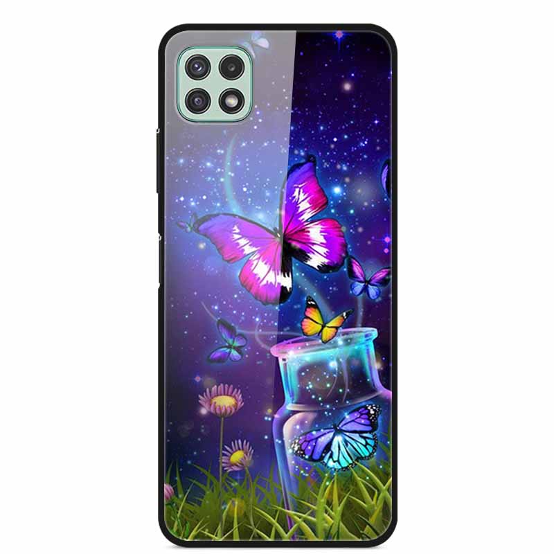For Samsung Galaxy Wide5 Case Tempered Glass Hard PC Phone Back Cover for Galaxy Wide 5 Bumpers Cases Shell Coque 6.6'' SM-E426S