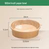 Kraft Paper Disposable Bowl - Ideal for Rice, Salad, Lunch, Takeout, Fast Food, and Fruit.